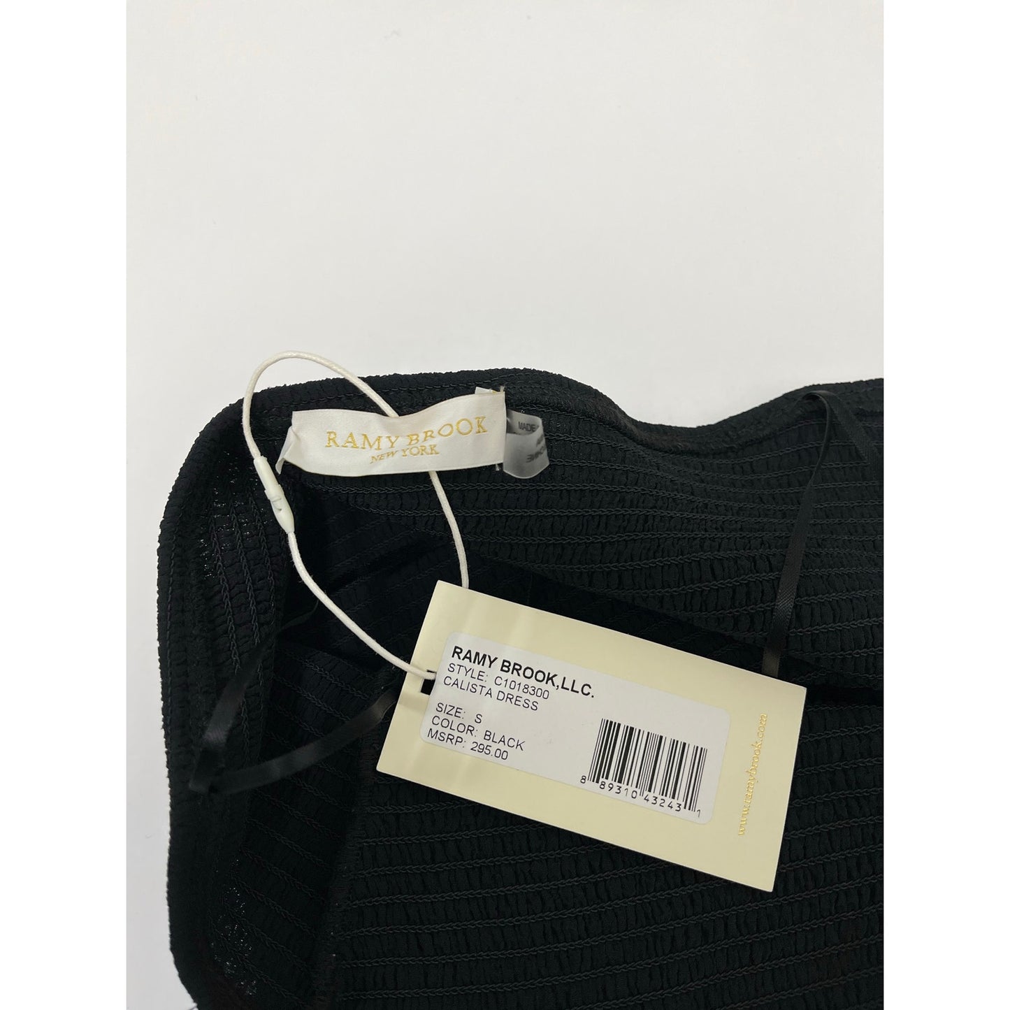 NWT Ramy Brook Calista Black Sheer Cover Up Maxi Dress Size Small