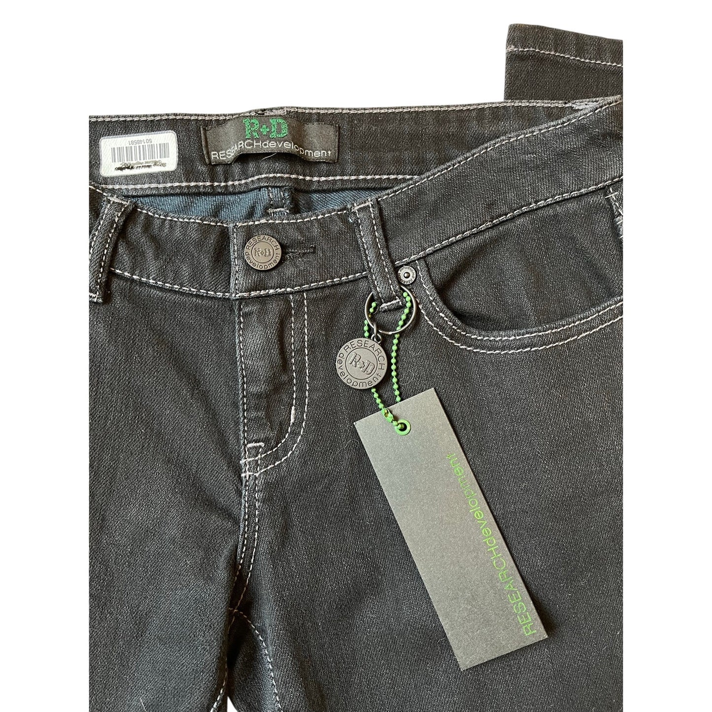 NWT R&D Research Development Women's Dark Wash Skinny Jeans Size 28 Denim