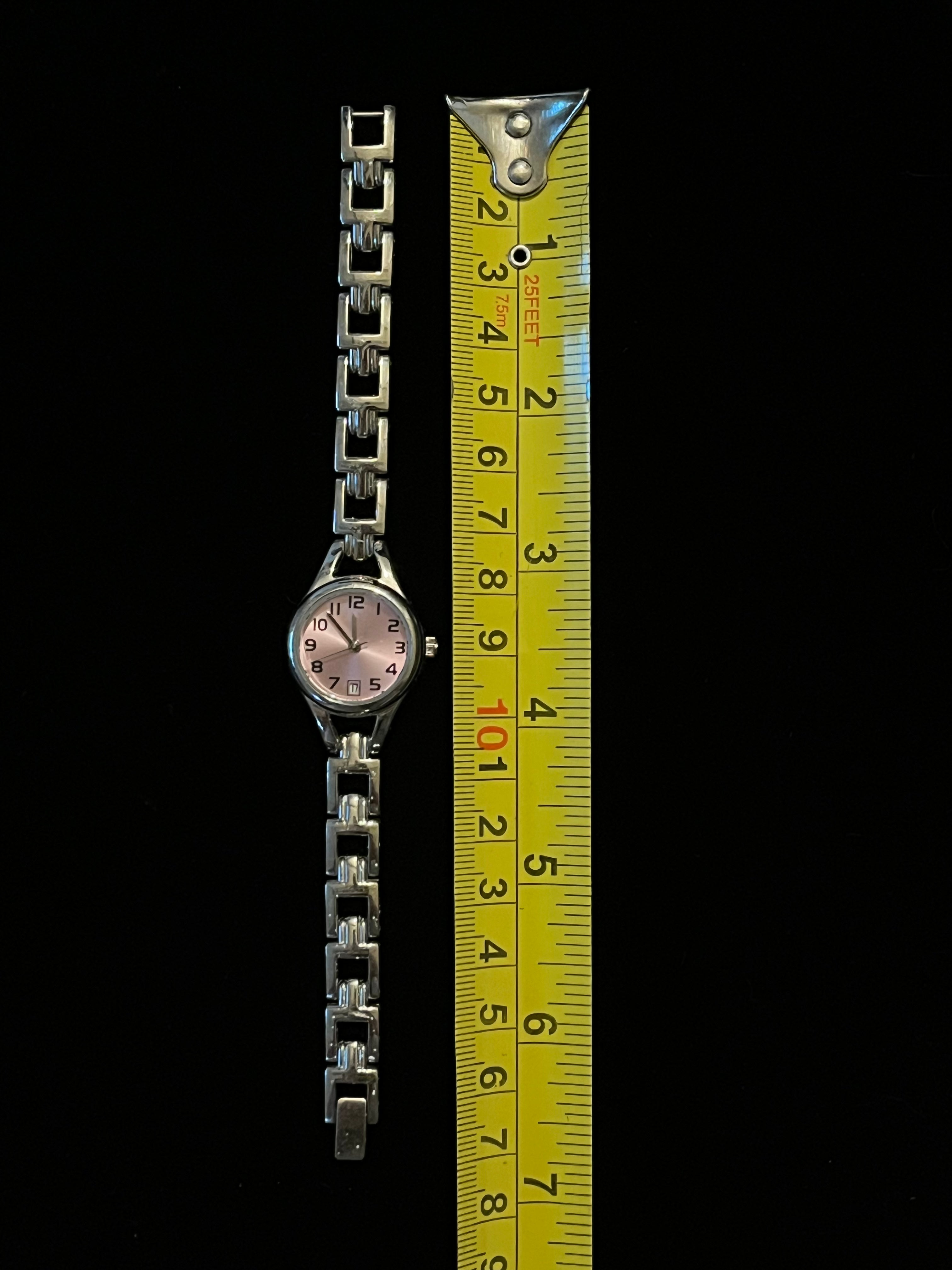 vintage women's watch- pink face