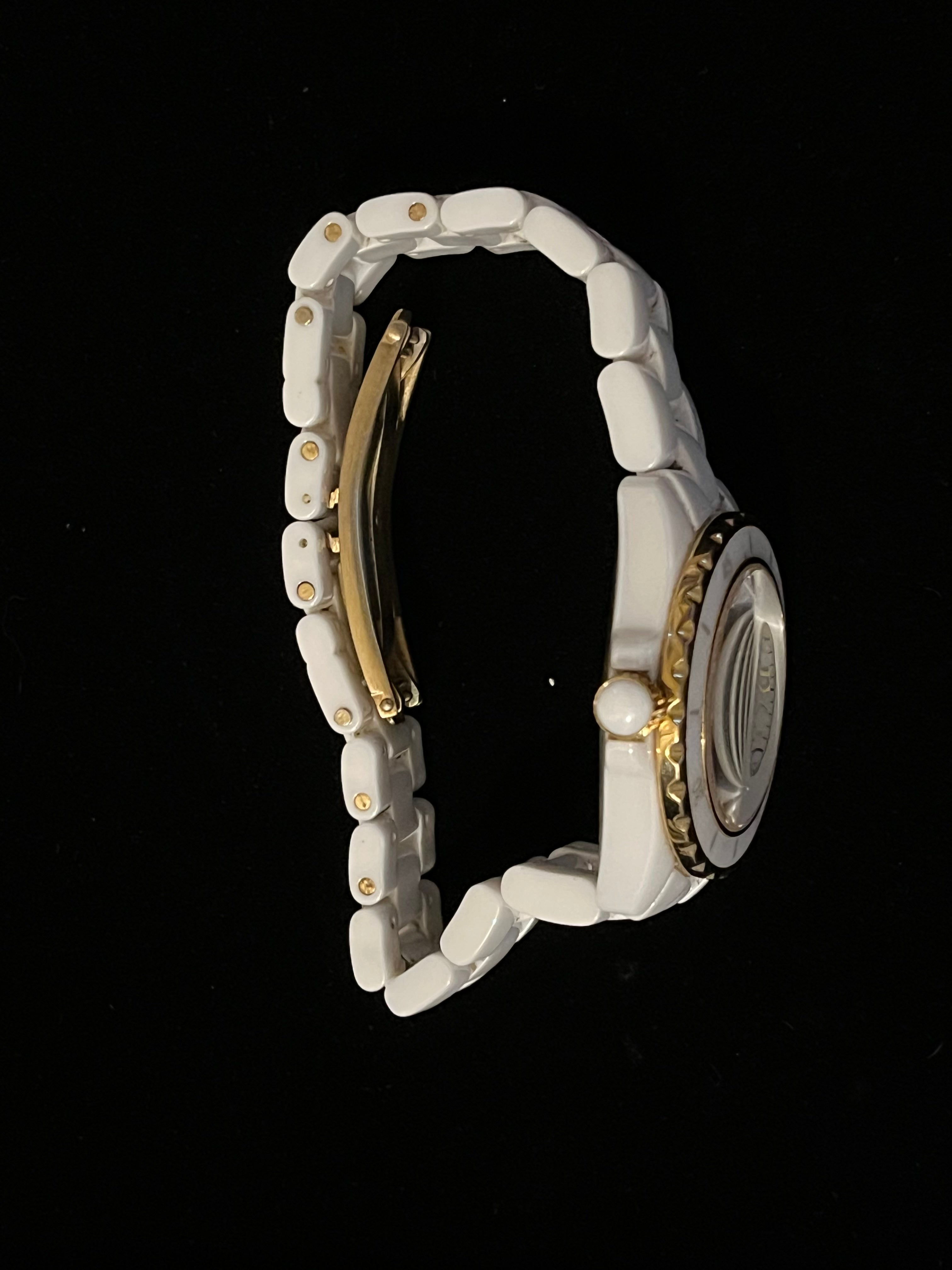 vintage women's watch- swiss legend white ceramic