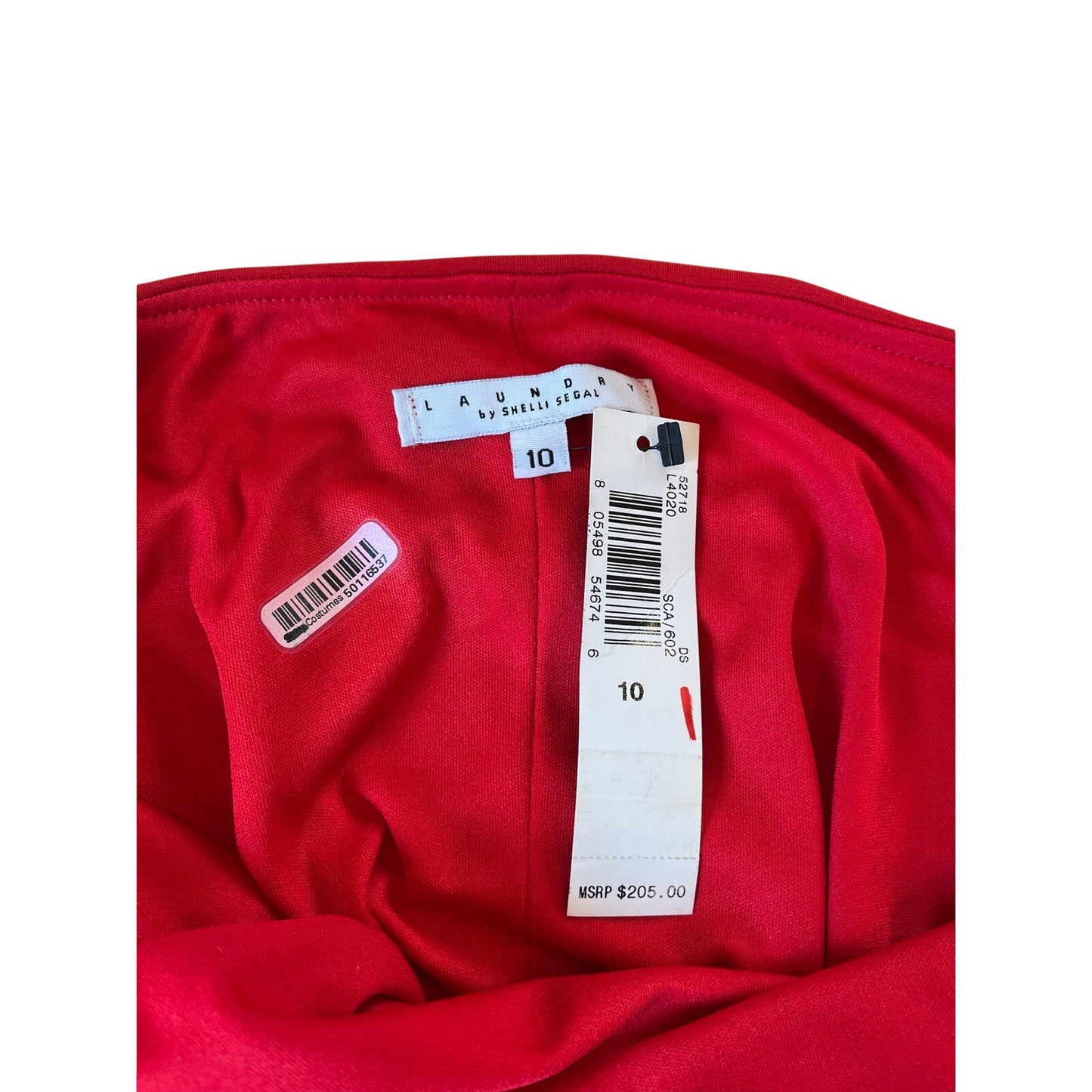 y2k red flower dress- laundry by shelli segal sz 10