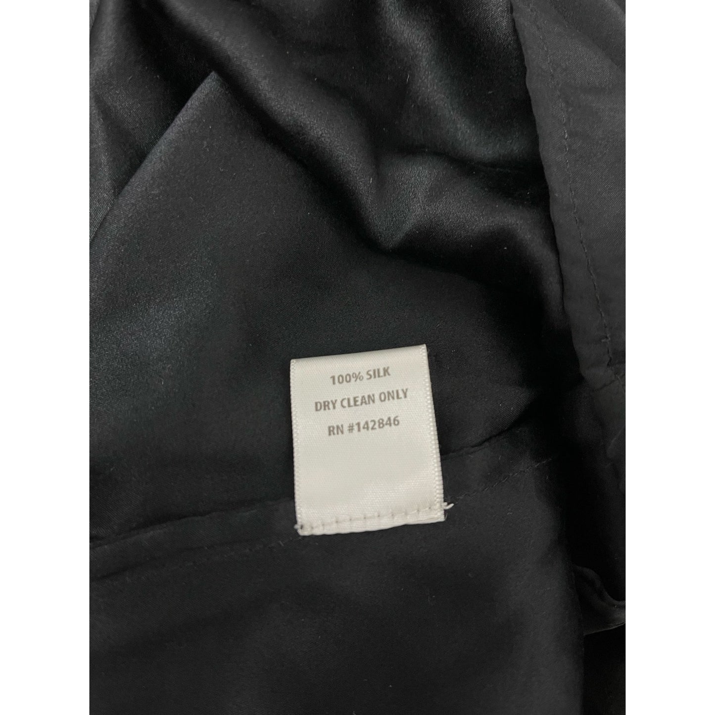 RHODE Resort 100% Silk Black Maxi Wrap Robe Dress Cover Up