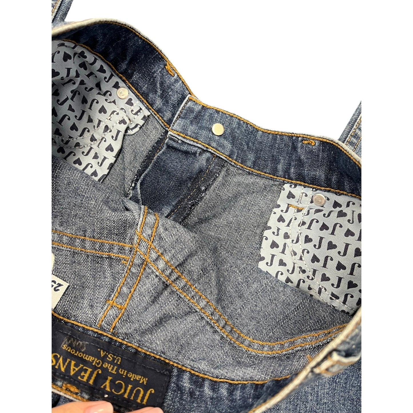 y2k juicy couture low rise flare jeans size 25