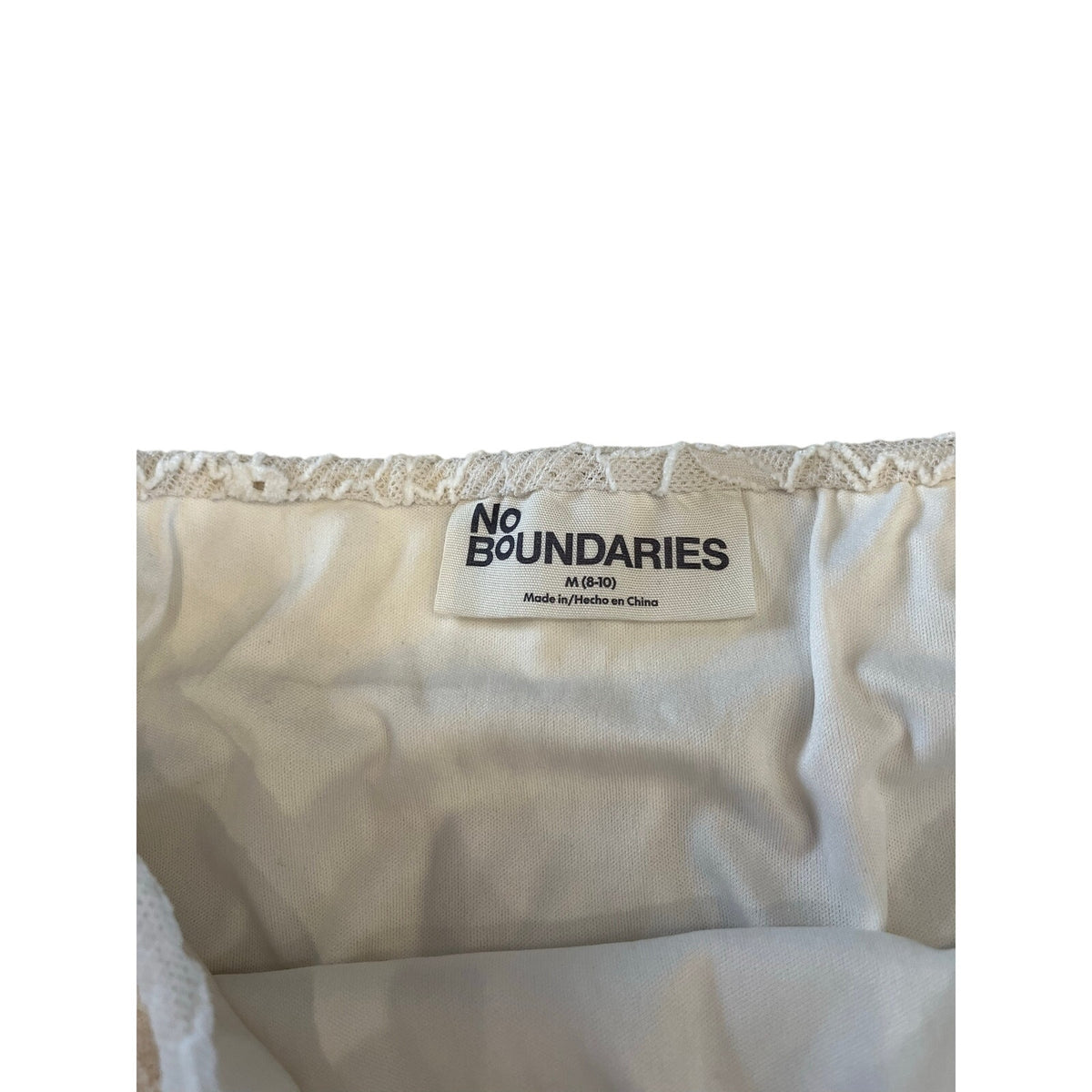 No Boundaries 2000s White Floral Lace Sheer Maxi Skirt M 8-10