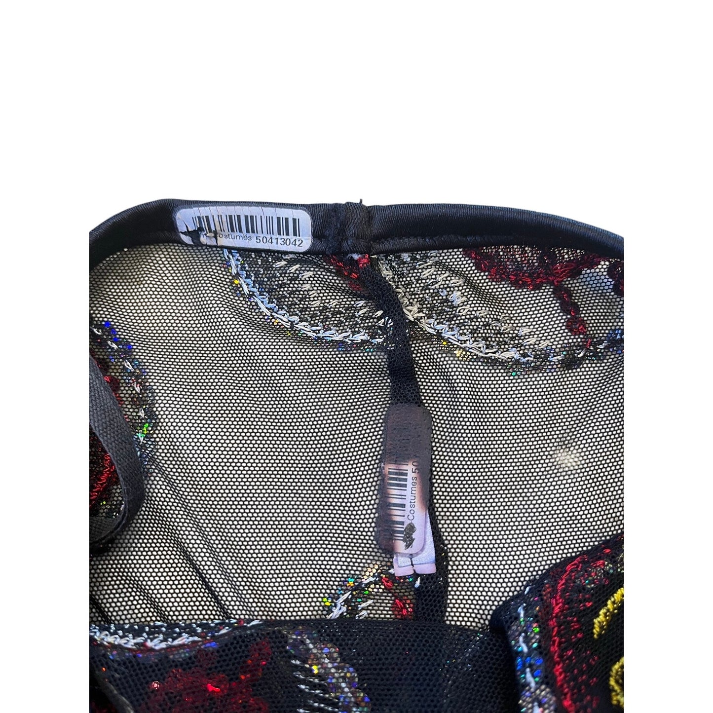 Vintage Y2K Kelle Dancewear Mesh Sequin Dollar Sign Tube Mini Dress Sheer Rare