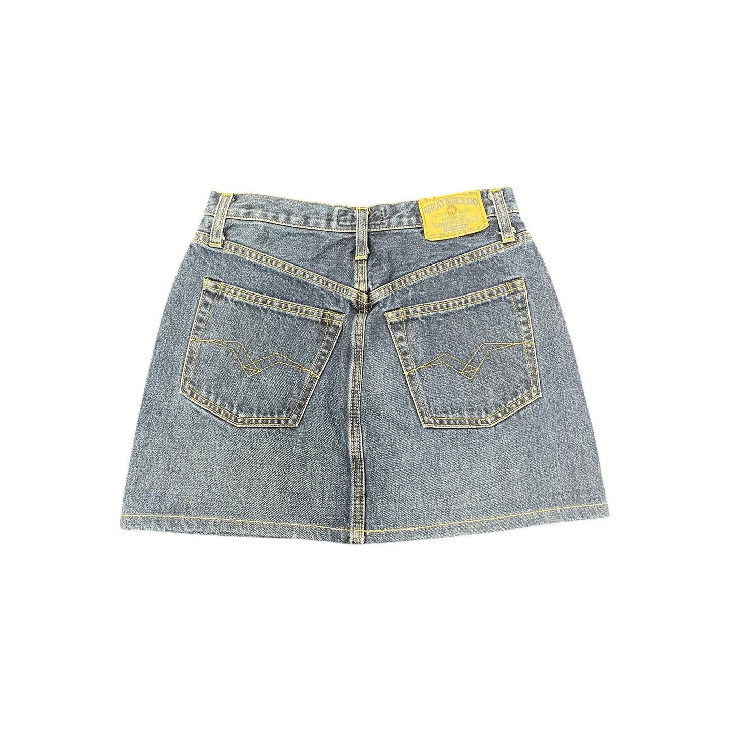 2000s replay jeans mini skirt sz 29