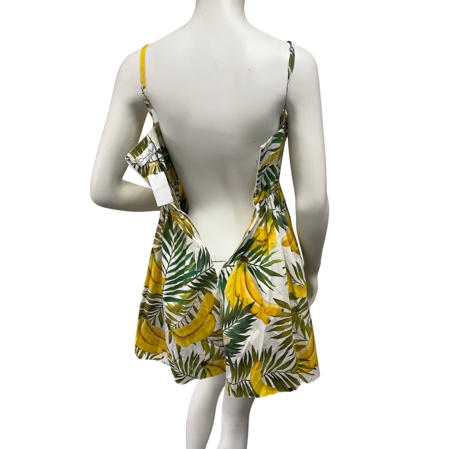 NWT Oscar de la Renta Banana Print Mini Dress $1990 Retail