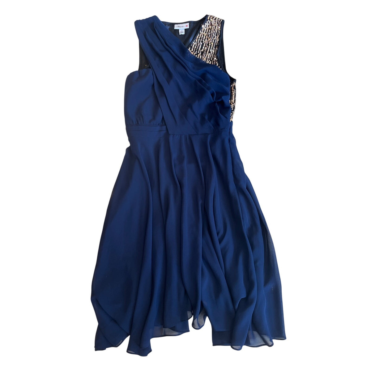3.1 Phillip Lim for Target Navy Sequin Chiffon Cocktail Dress Size 6