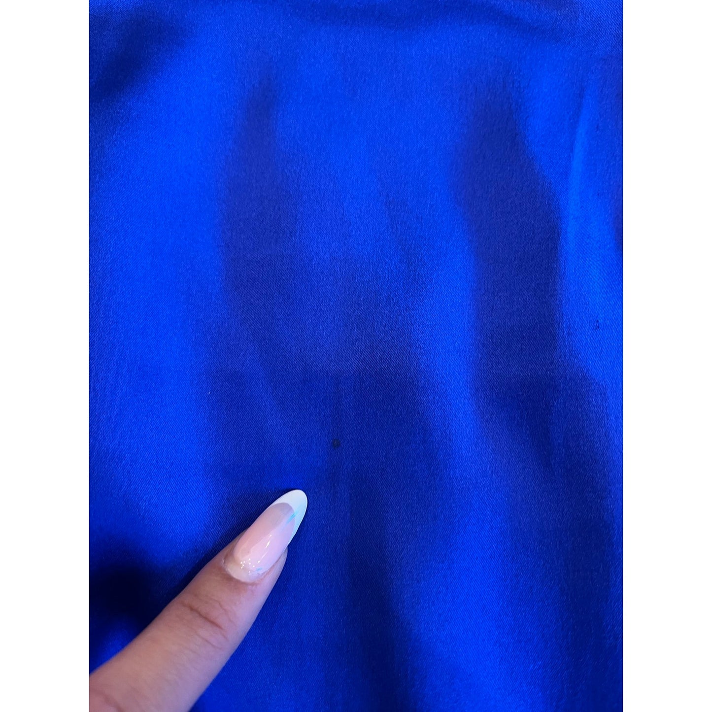 Women's Royal Blue Satin Bow Sleeveless Cocktail Dress