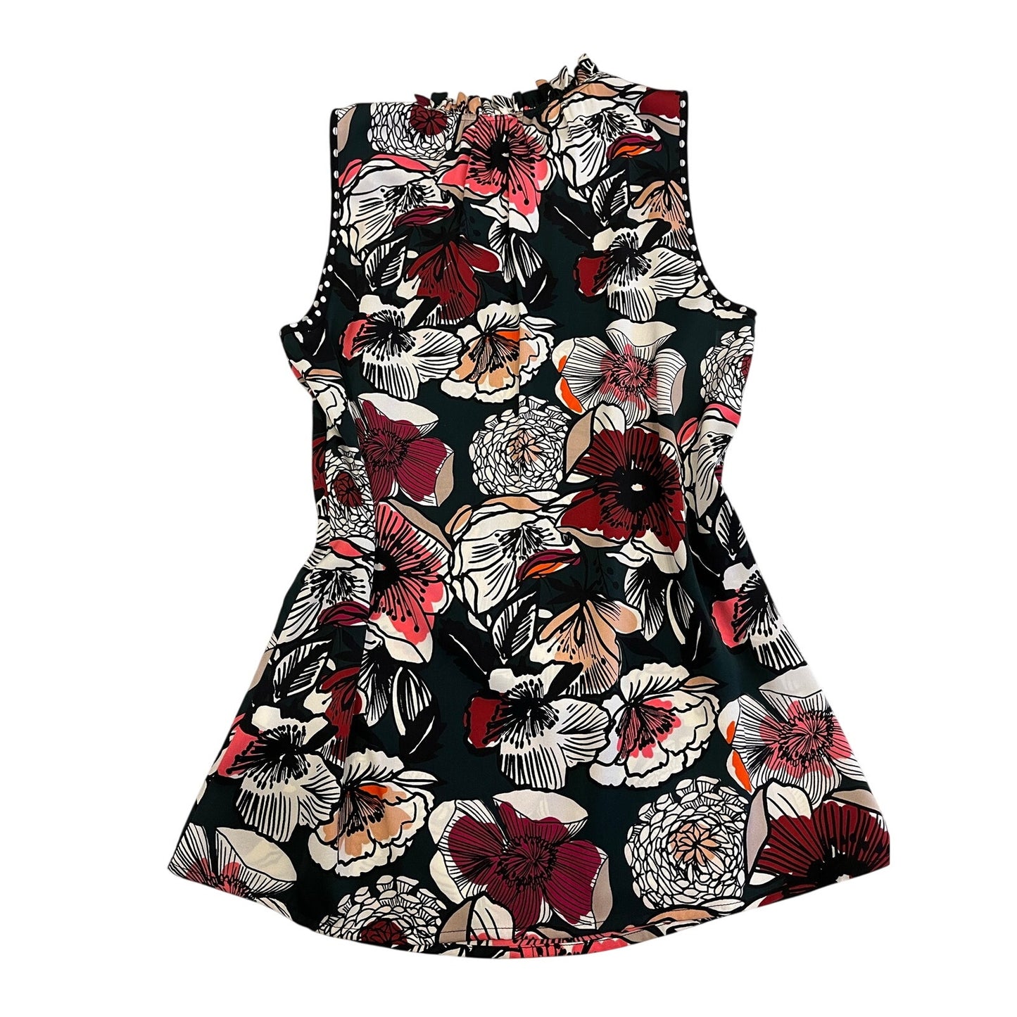 NWT Trina Turk Verbenia Silk Floral Sleeveless Blouse Top XS MSRP $228