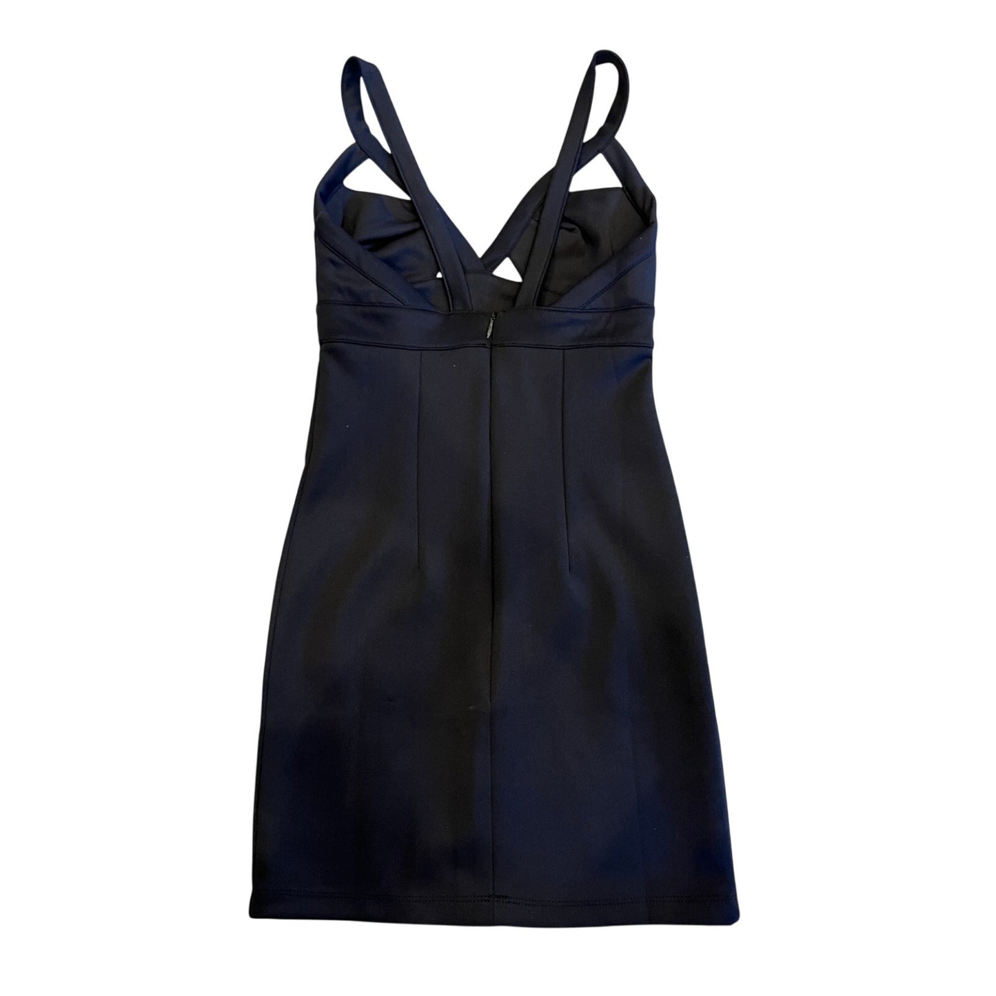 BLVD Collection Black Bodycon Mini Dress XS Cutout Strappy Cocktail Party NWT