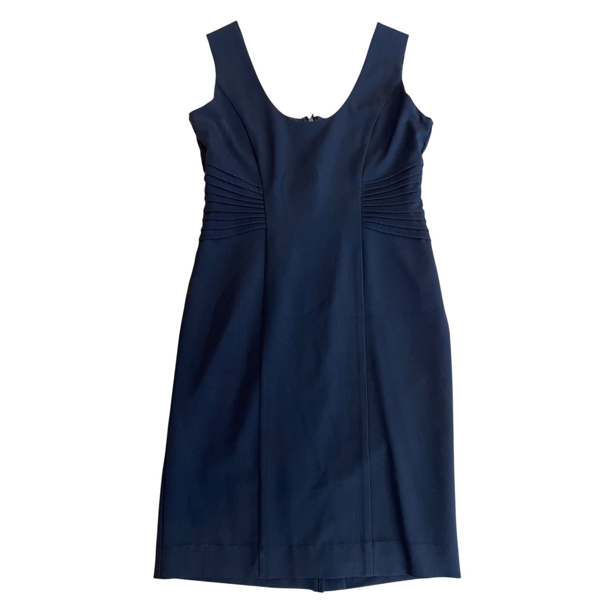 ABS Essentials Allen Schwartz Black Ruched Sheath Dress Size 6 Cocktail