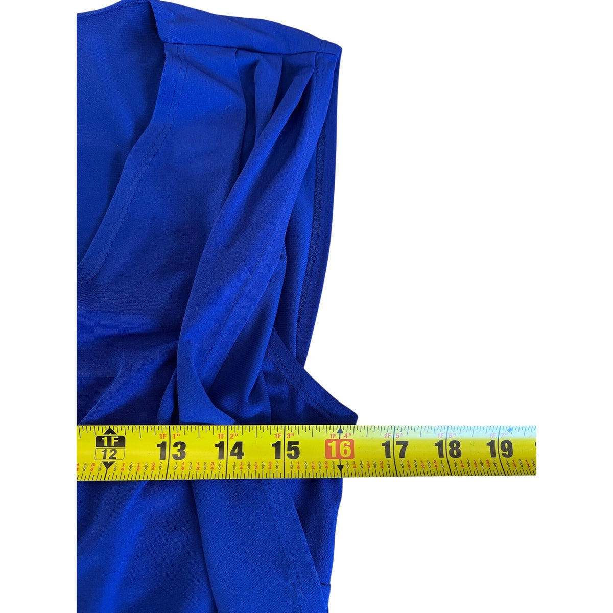 Laundry by Shelli Segal Cobalt Blue Faux Wrap Peplum Dress Size 4