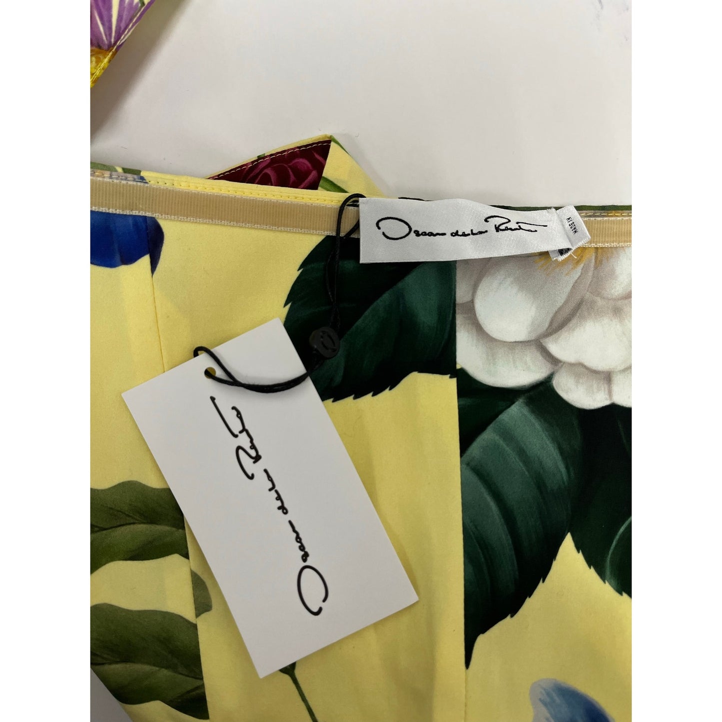 NWT Oscar de la Renta Floral Botanical Cotton Blend Jumpsuit Size 4 $2890 Retail