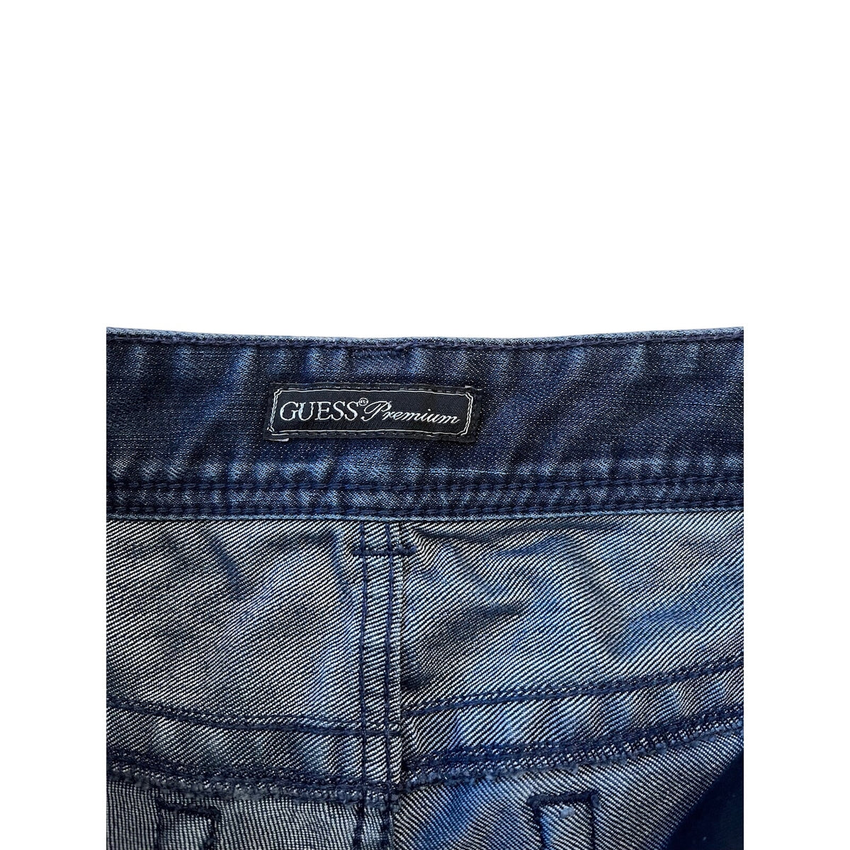 GUESS Premium Studded Rhinestone Denim Micro Shorts Size 24
