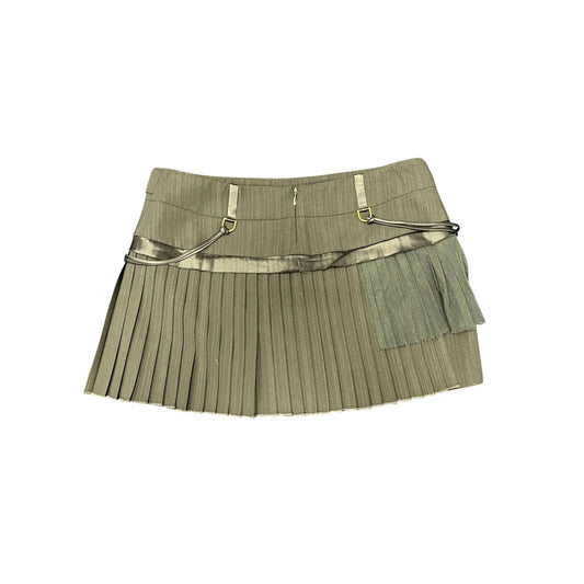 y2k development pleated mini skirt sz 2