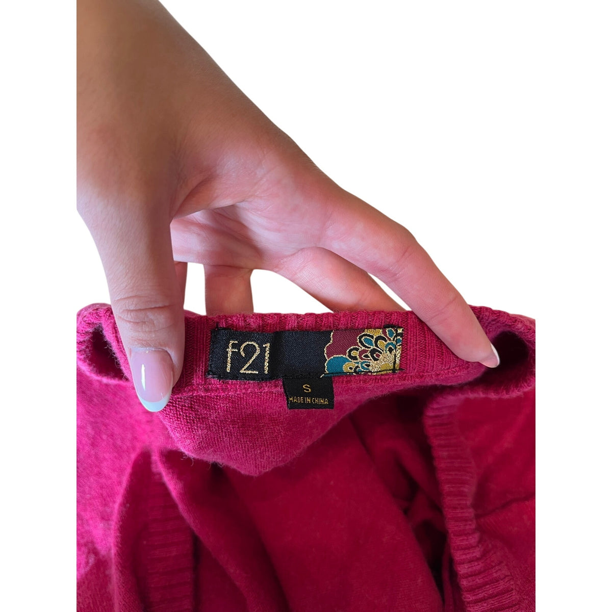 y2k forever 21 slouchy pink top