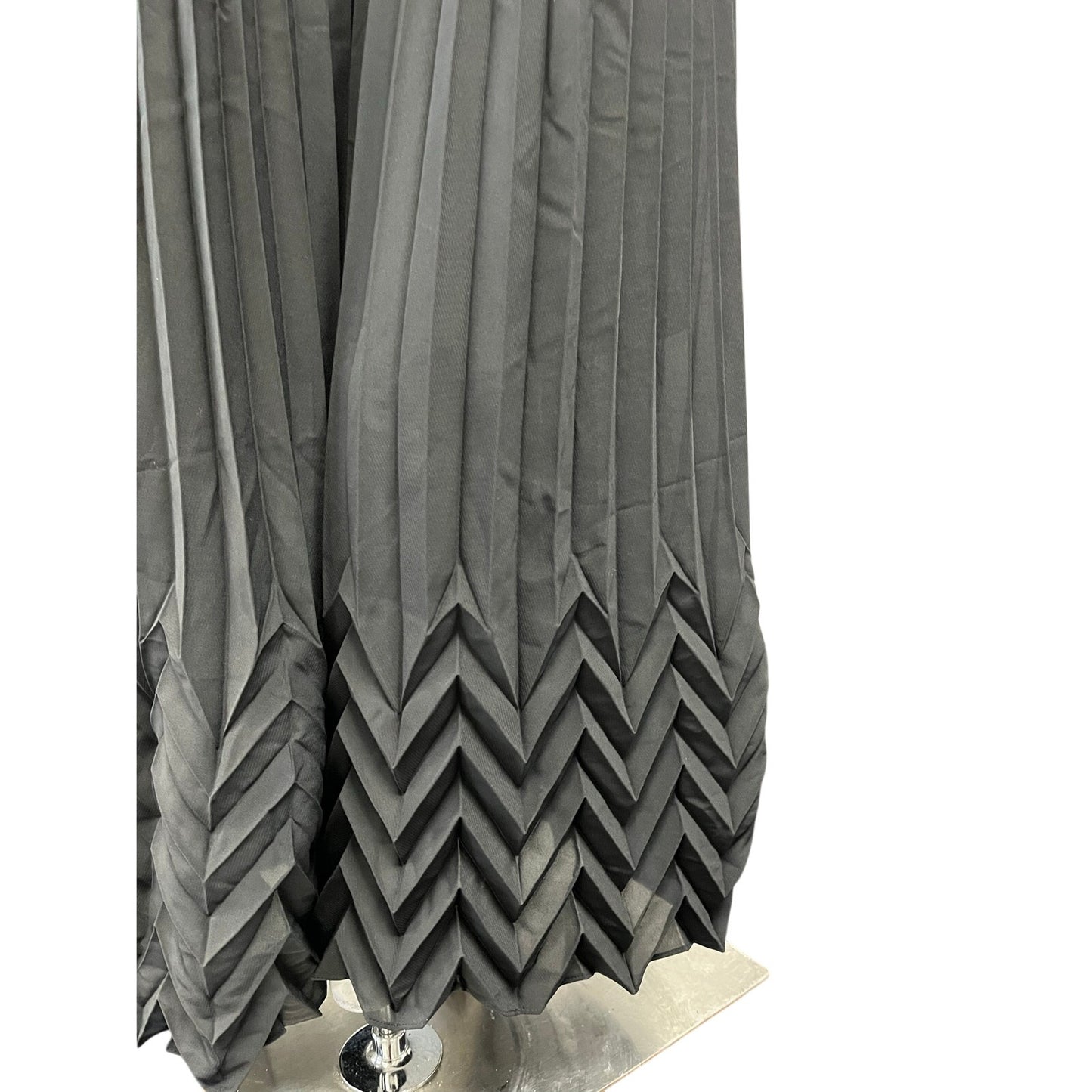 NWT Alice + Olivia Black Pleated Wide Leg Evening Jumpsuit Stacey Bendet