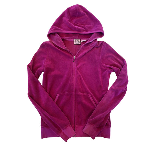 y2k juicy couture terrycloth zip up sz L