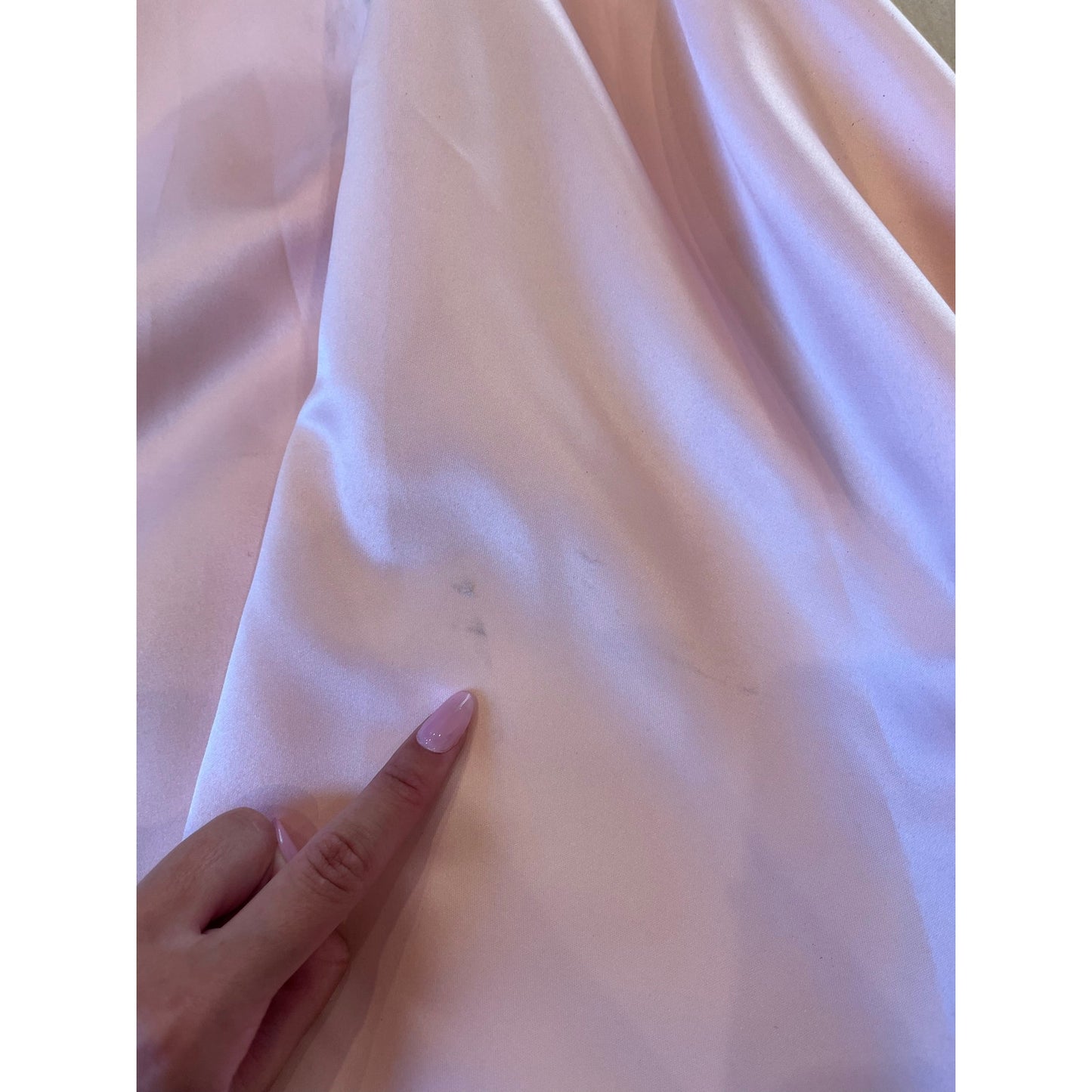 Poly USA Pink Black Strapless Satin Midi Dress Belted Formal Cocktail Dress M