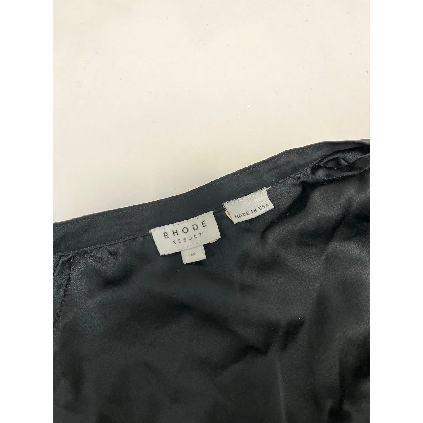 RHODE Resort 100% Silk Black Maxi Wrap Robe Dress Cover Up