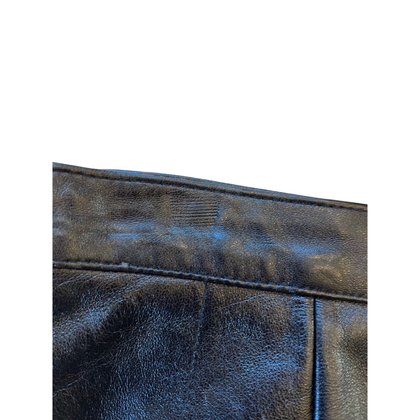 American Apparel Black Faux Leather Mini Skirt USA Size S