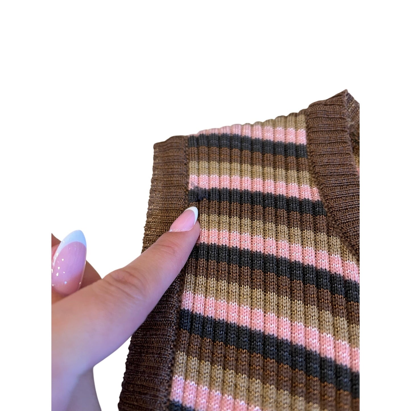 M Missoni Merino Wool Striped Knit Midi Maxi Dress Made in Italy