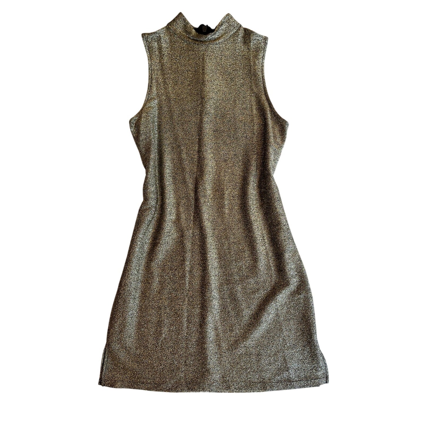 gold topshop shiny dress