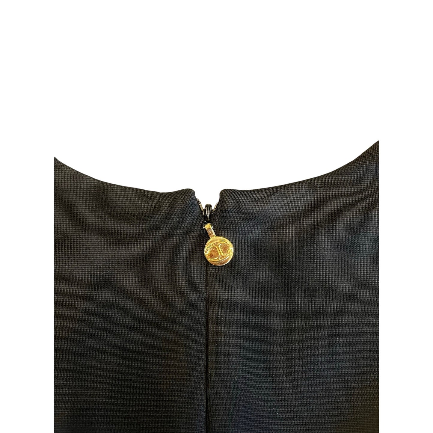 Just Cavalli Black Beige Colorblock Cap Sleeve Midi Dress XS Made in Italy