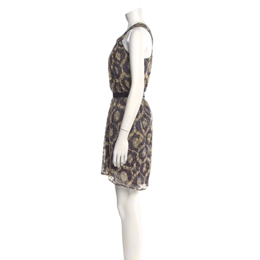 Isabel Marant halter neck keyhole dress silk blend