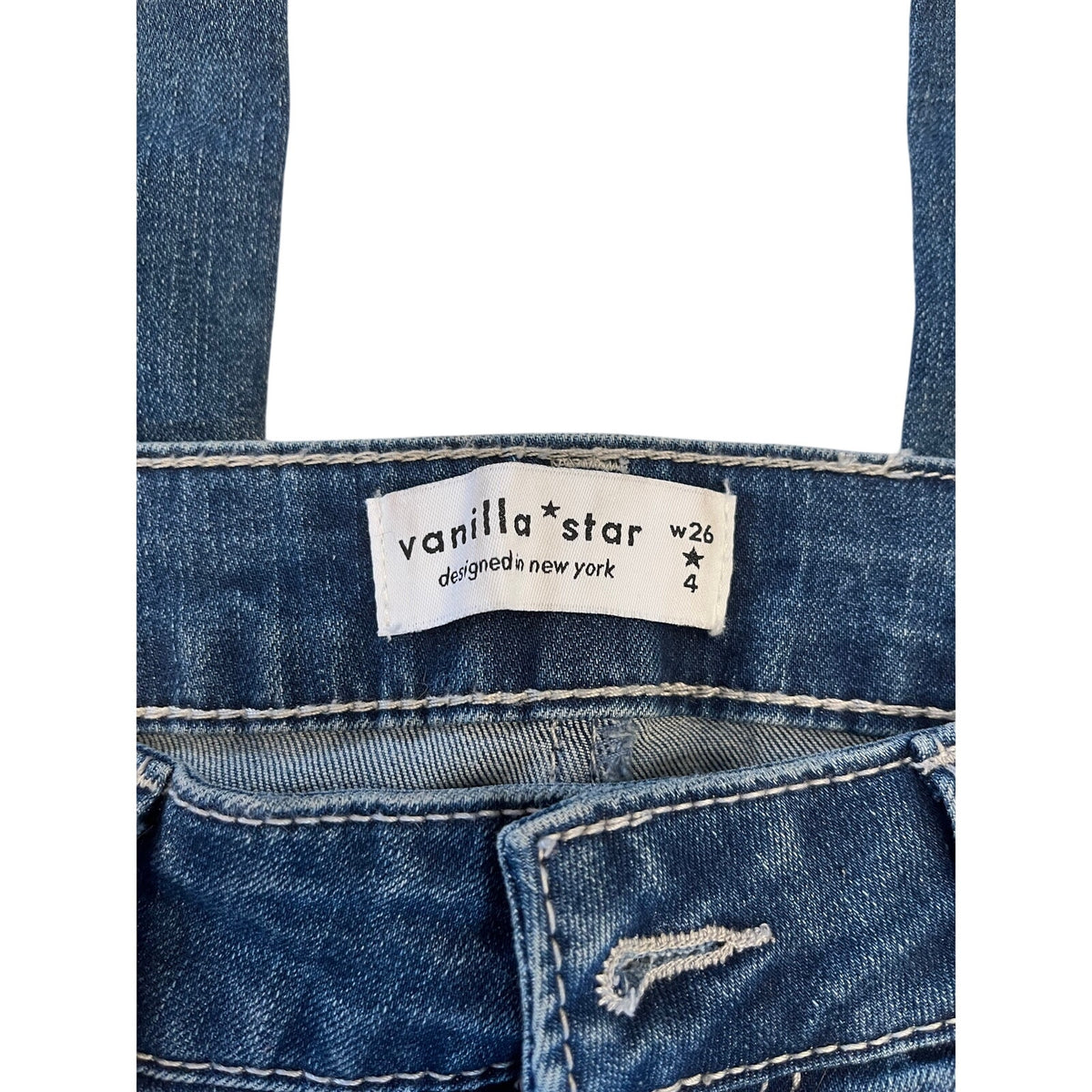 Vanilla Star W26 Size 4 Flare Jeans Rhinestone Low Rise 2000s