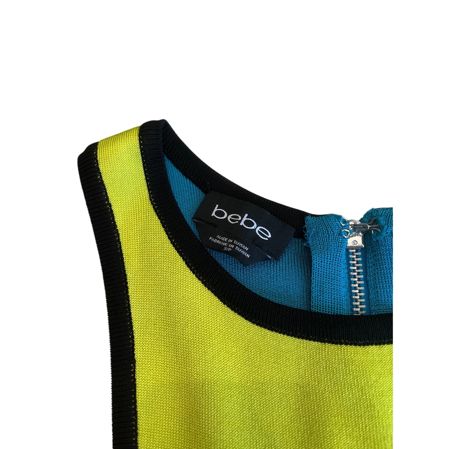 y2k bebe bodycon bandage dress colorblock