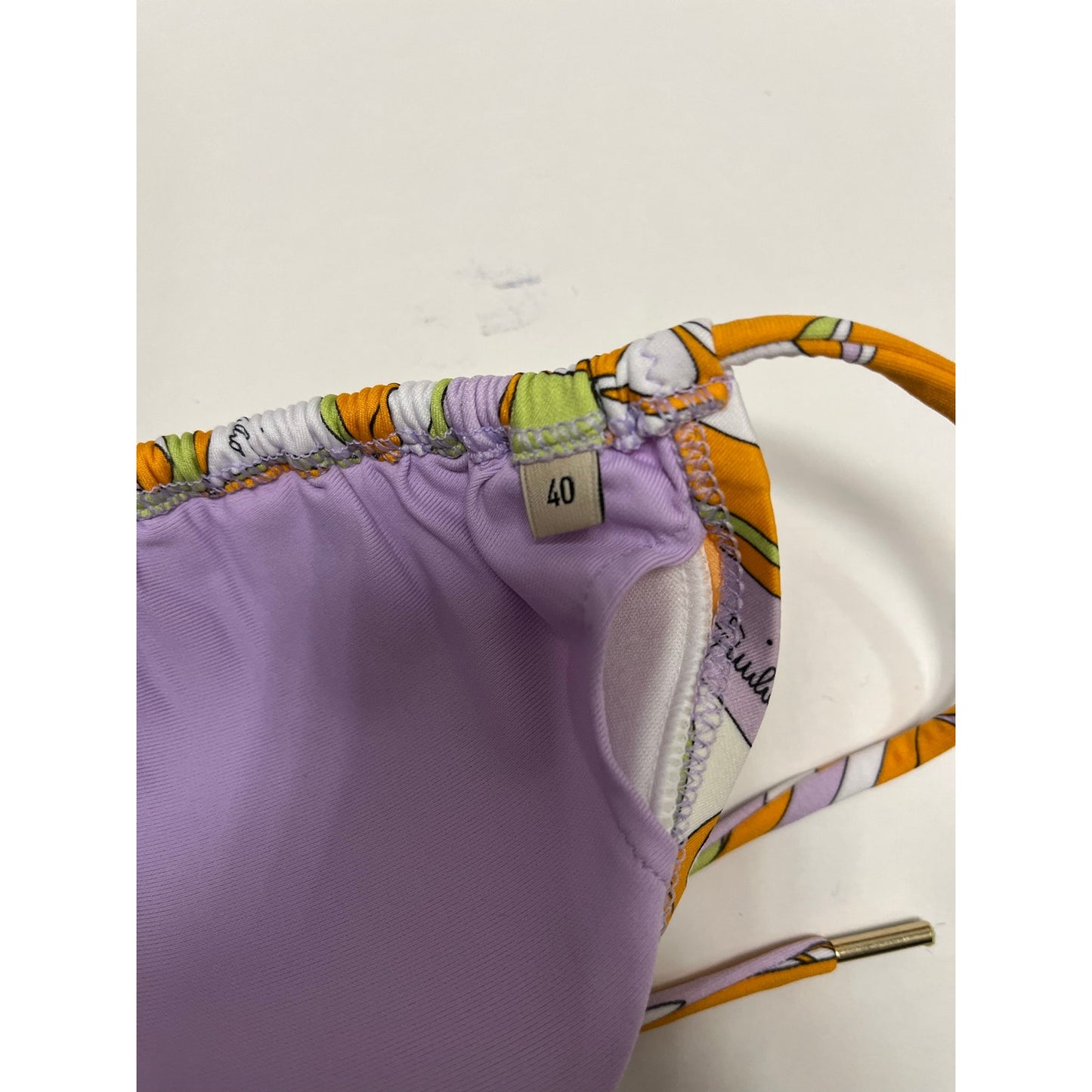 NWT Emilio Pucci Printed Bikini Set w Dust Bag Signature Designer Swimwear
