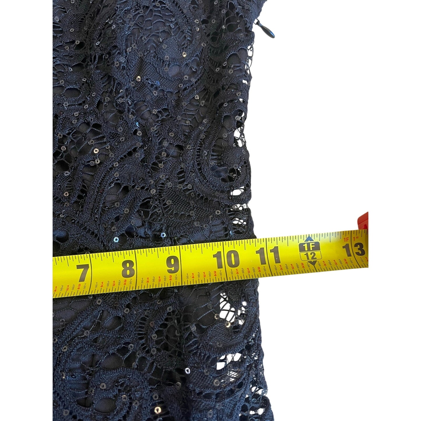 Speechless Size 3 Black Sequin Lace Halter Maxi Dress Open Strappy Back