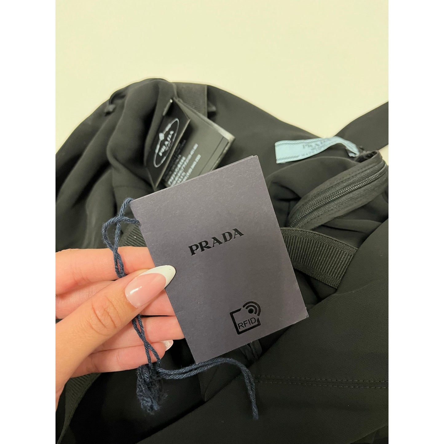 Authentic Prada Triangle Logo Strappy Open Back Mini Dress Black IT 40