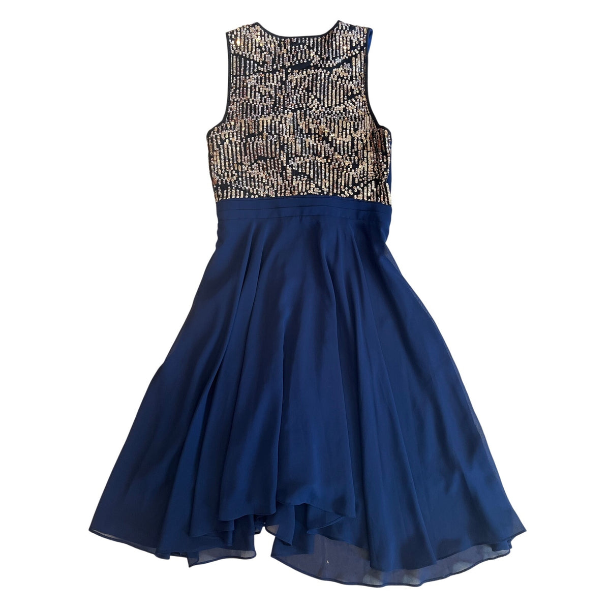 3.1 Phillip Lim for Target Navy Sequin Chiffon Cocktail Dress Size 6