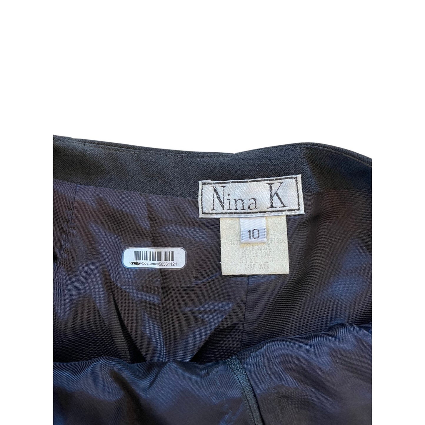 Nina K Black Pleated Mini Skirt Size 10