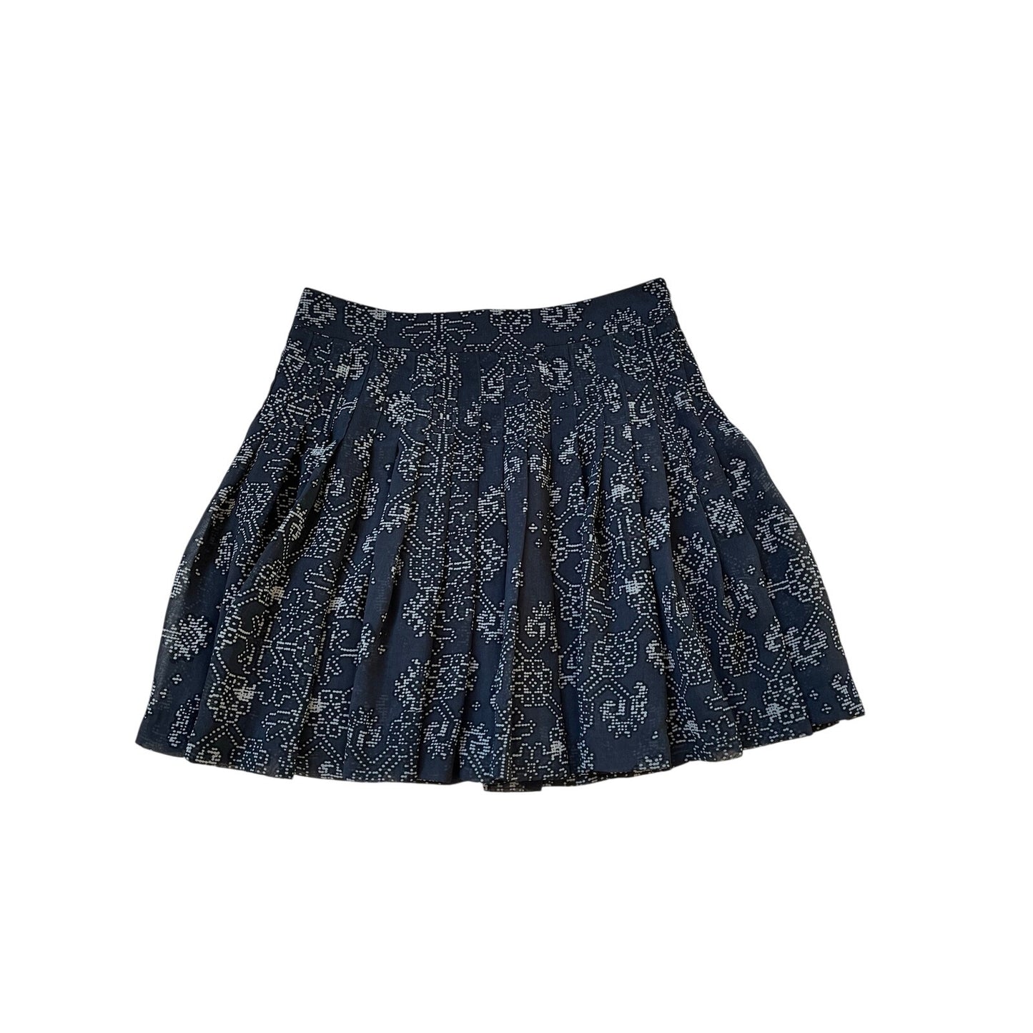 Steven Alan Plaid Pleated Mini Skirt Gray Red Green Preppy Schoolgirl Size 4
