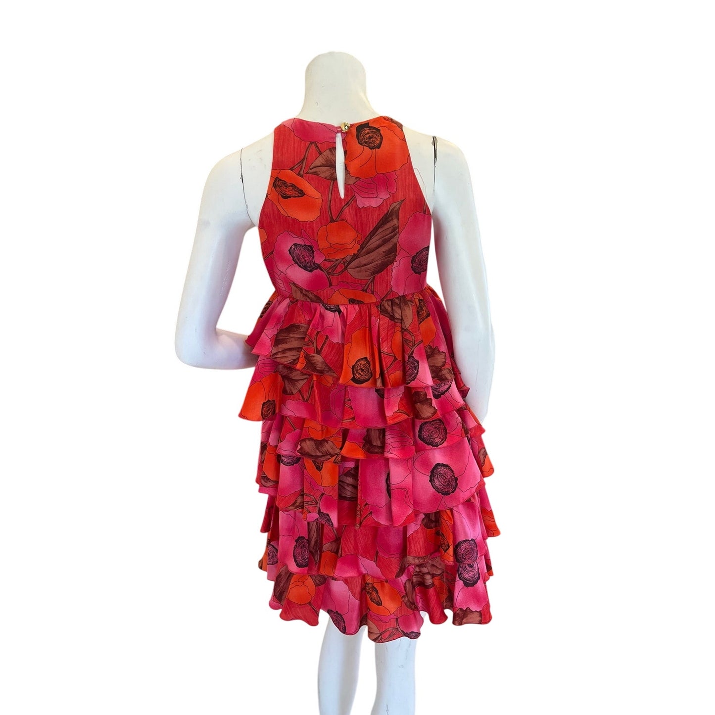 zara floral ruffle dress sz s new without tag