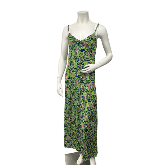 NWT RHODE Ada Maxi Dress Mosaic Floral Grass Print Size Small