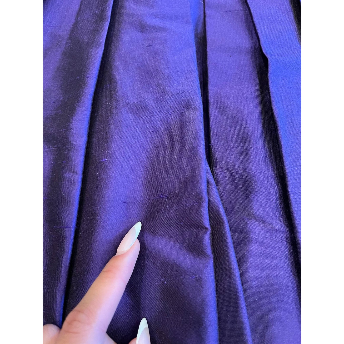 Suzi Chin for Maggy Boutique 100% Silk Purple Halter Cocktail Dress Size 0