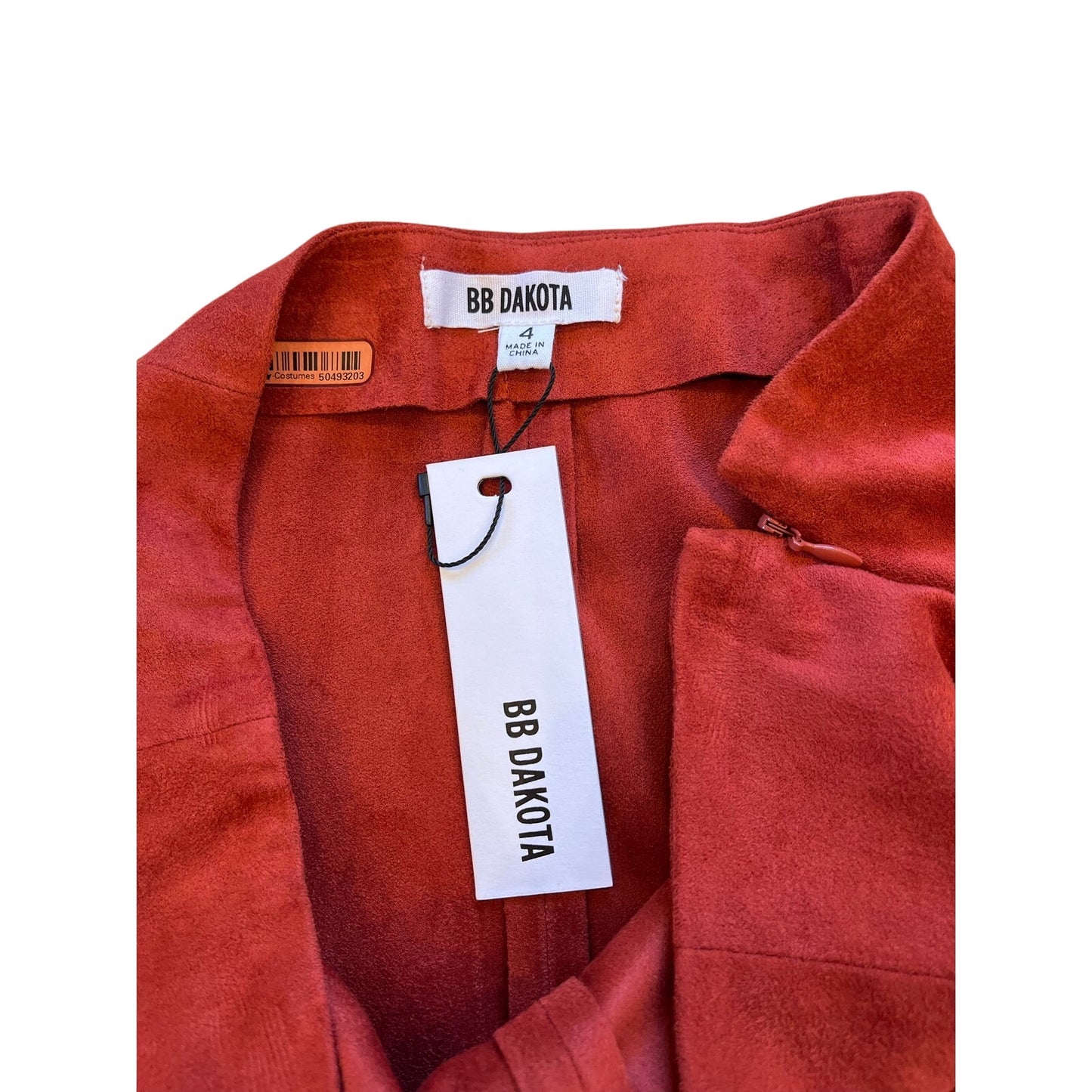 BB Dakota Rust Faux Suede Flare Mini Skirt NWT Size 4