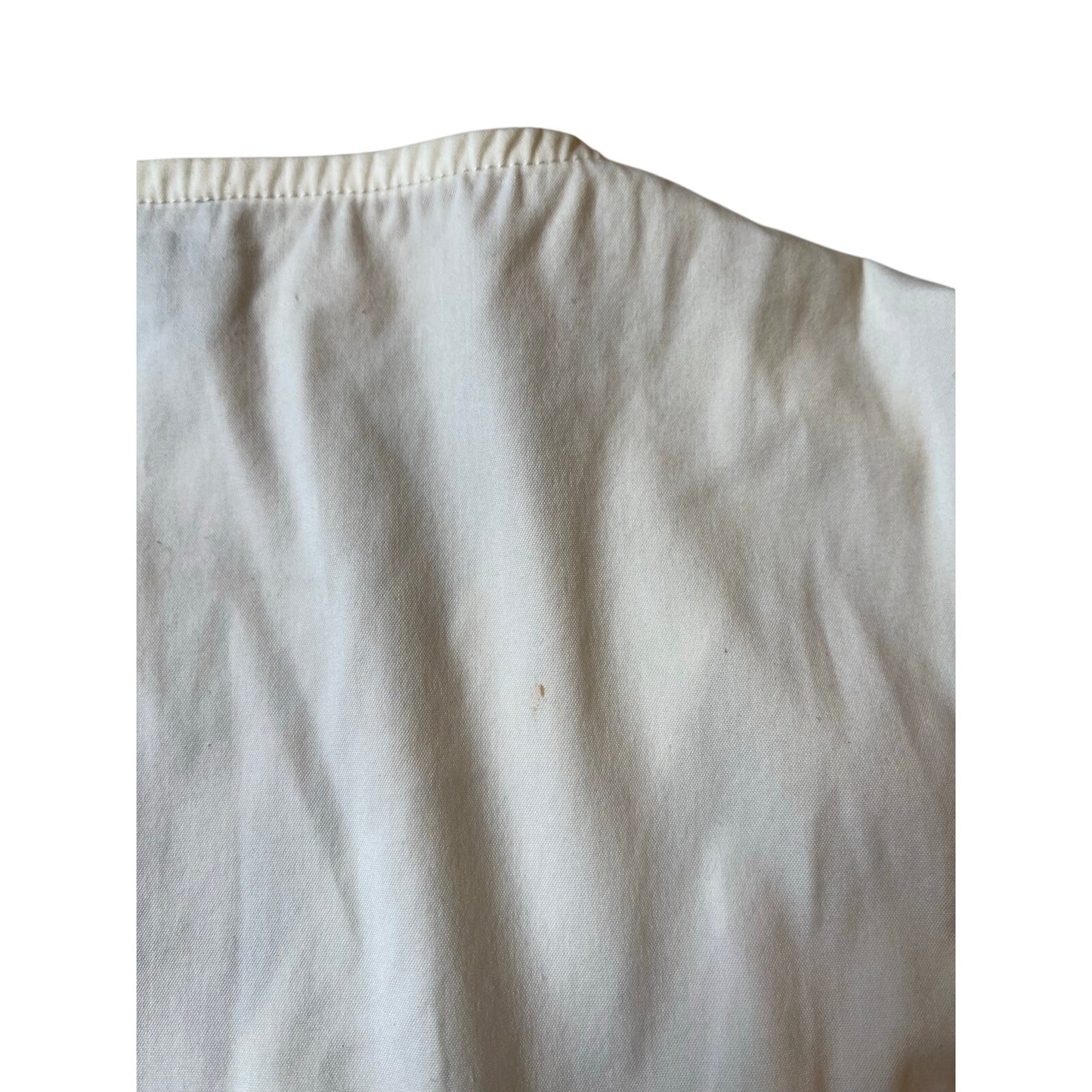 Derek Lam White Ruched Sleeveless V-Neck Stretch Designer Top Blouse Size 8