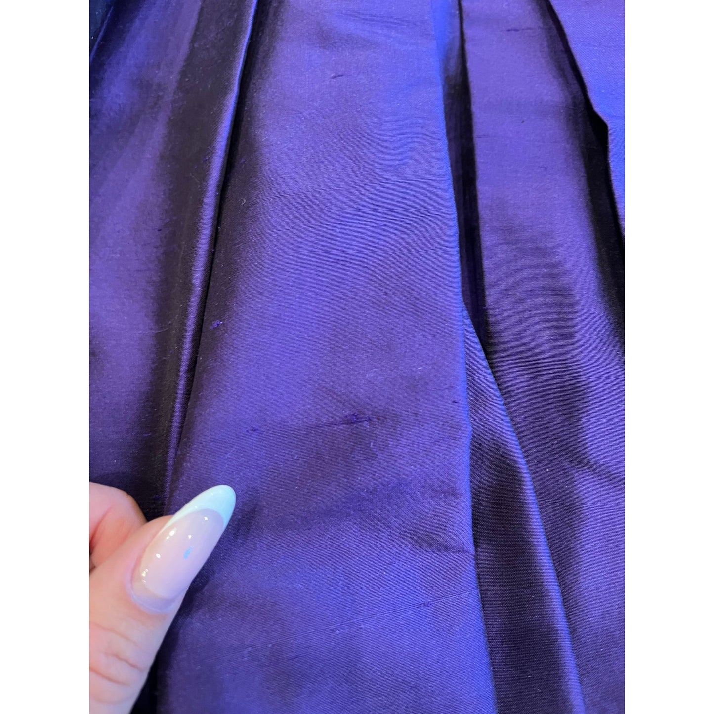 Suzi Chin for Maggy Boutique 100% Silk Purple Halter Cocktail Dress Size 0