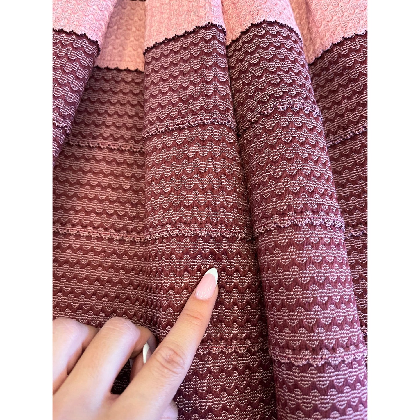 Pleasure Doing Business Strapless Bandage Fit & Flare Dress Pink Purple Sz M