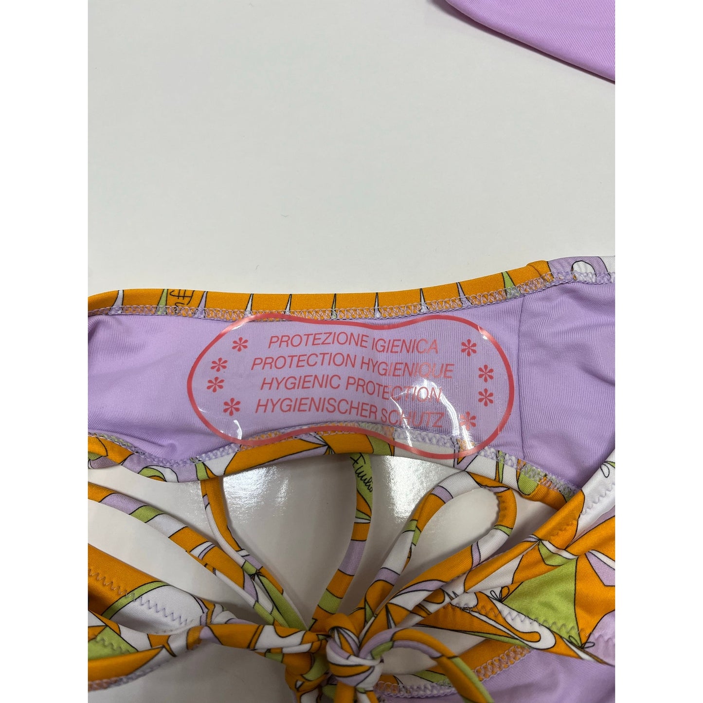 NWT Emilio Pucci Printed Bikini Set w Dust Bag Signature Designer Swimwear