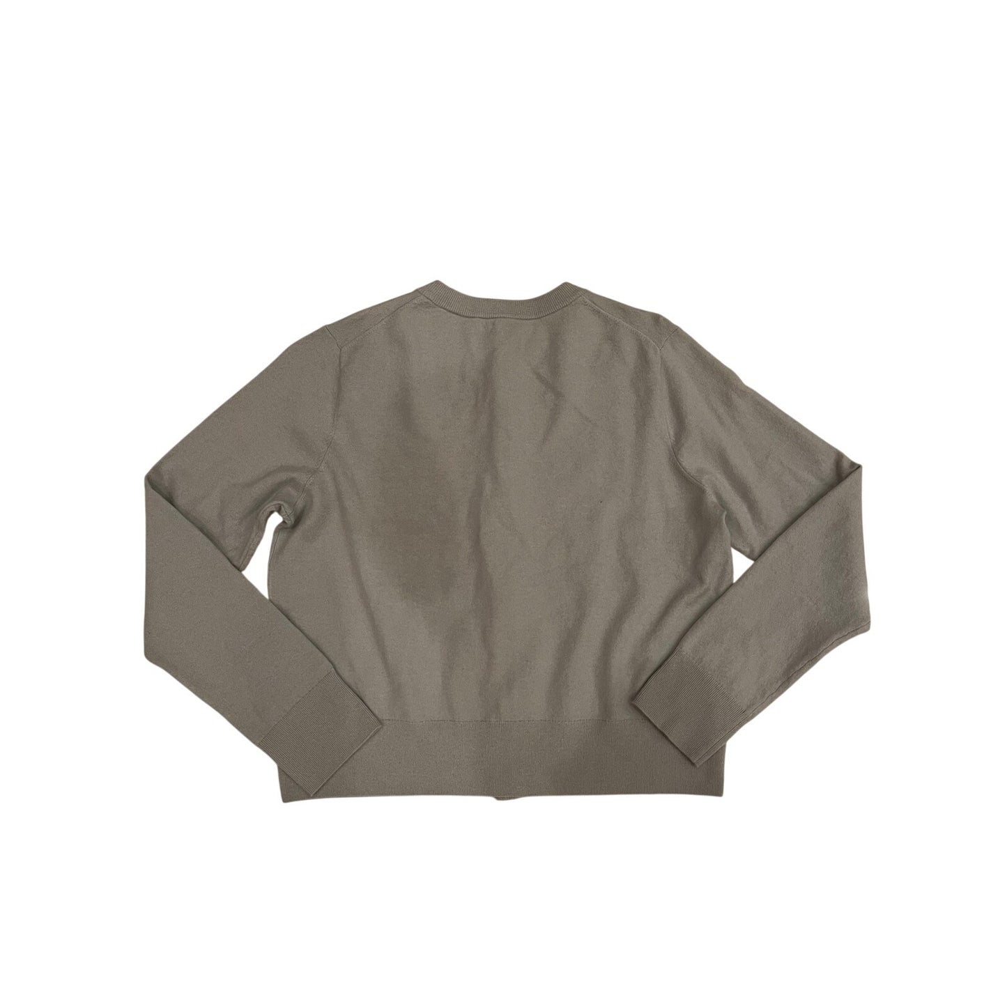 NWT Vince Gray Wool Cashmere Blend Crewneck Cardigan Sweater Large $395