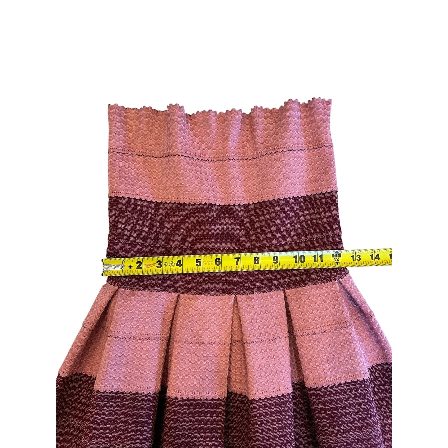 Pleasure Doing Business Strapless Bandage Fit & Flare Dress Pink Purple Sz S