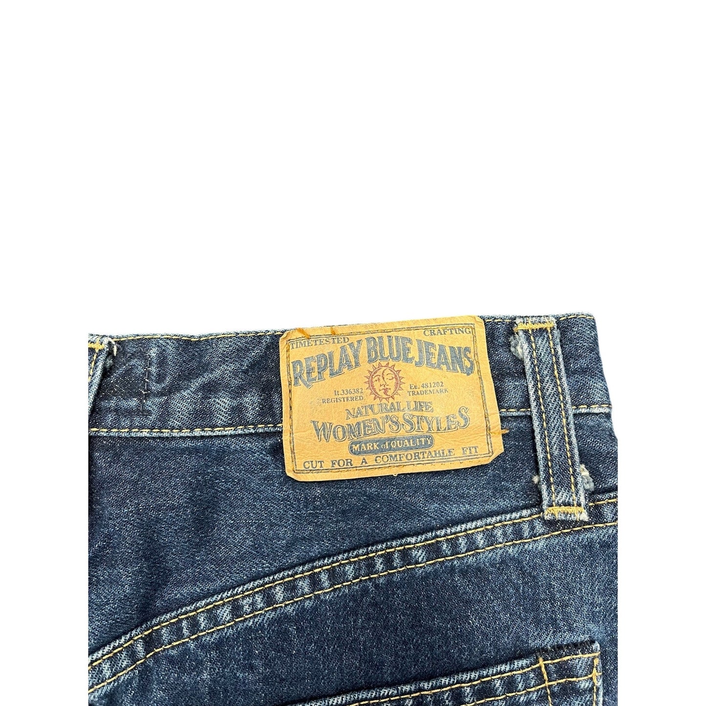 2000s replay jeans mini skirt sz 29