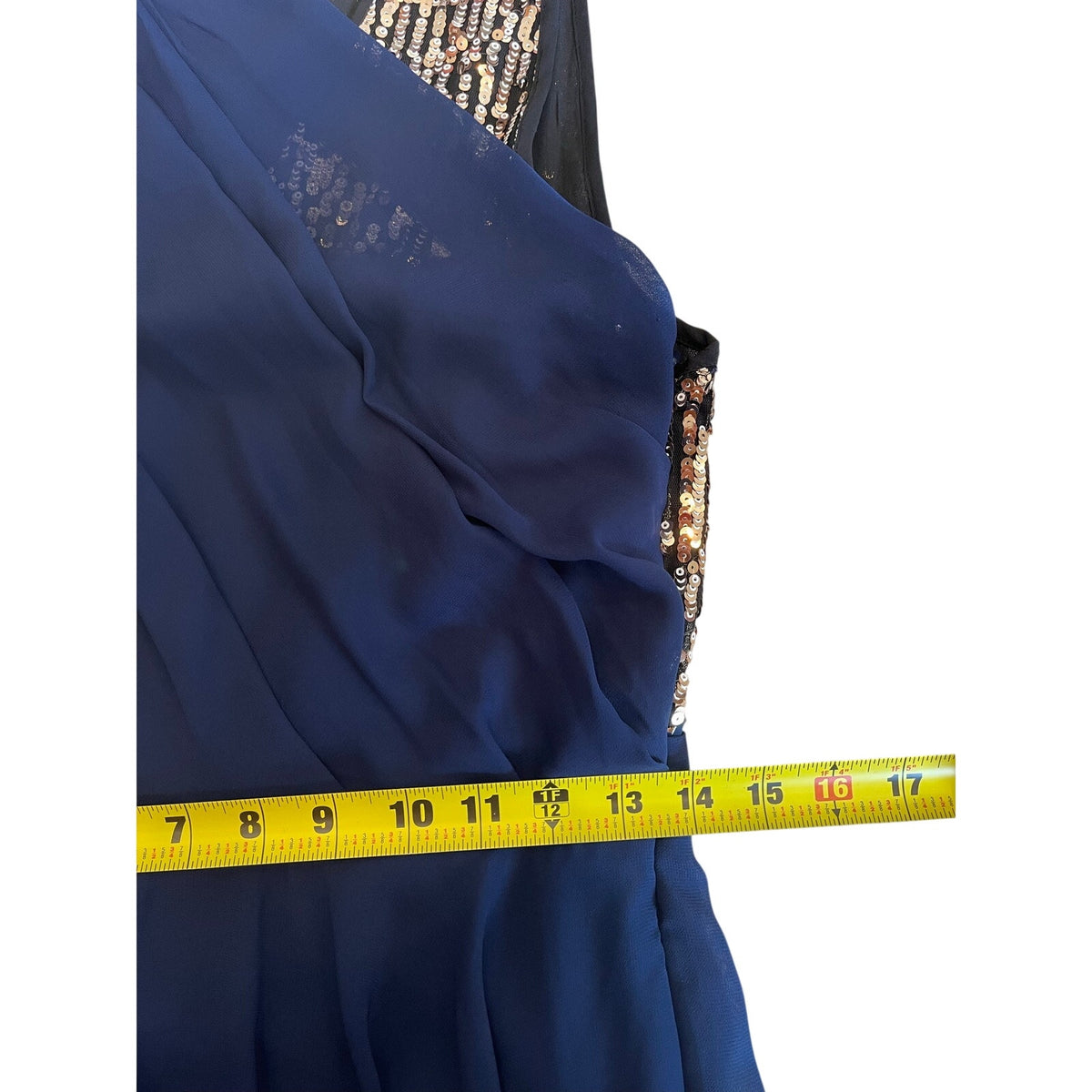 3.1 Phillip Lim for Target Navy Sequin Chiffon Cocktail Dress Size 6